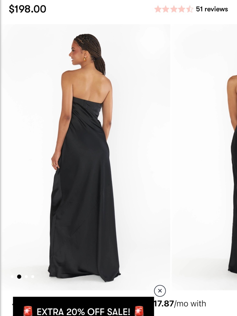 Show Me Your MuMu Black Taylor Tube Maxi Bridesmaid Dress - Picture 2 of 3